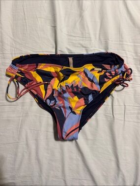 Sunseeker Navy Floral Side-Tie Bikini Bottom